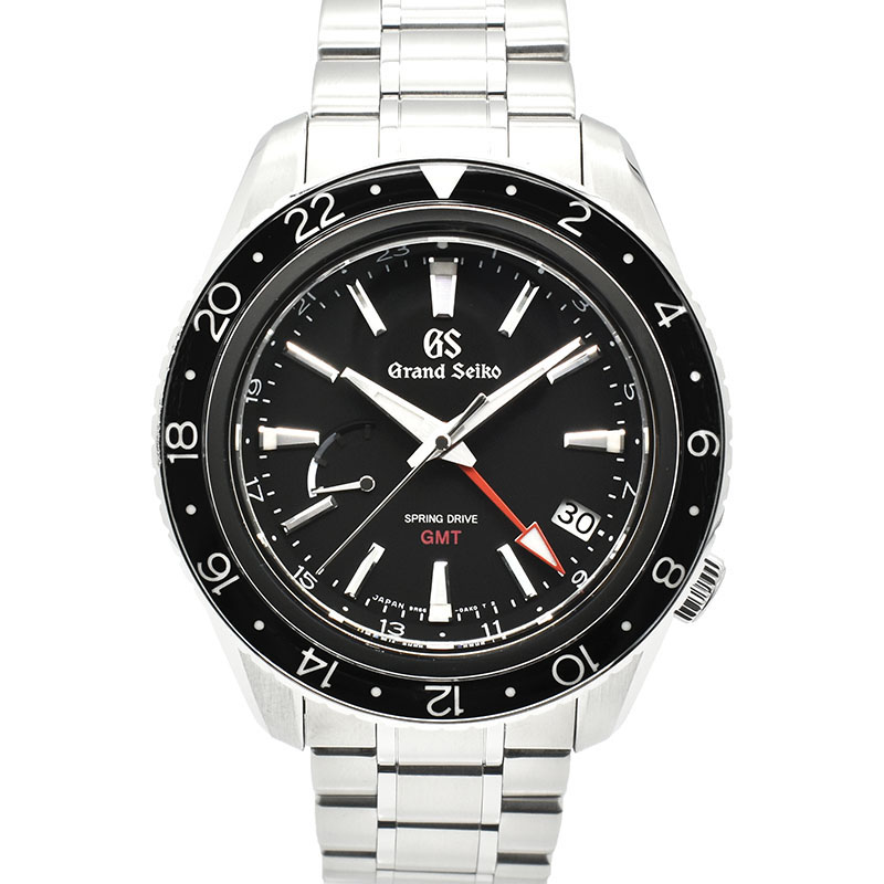 グランドセイコー　GRAND SEIKO　スポーツコレクション スプリングドライブ GMT　SBGE201　ブラック　44mm　マスターショップ限定　USED　中古