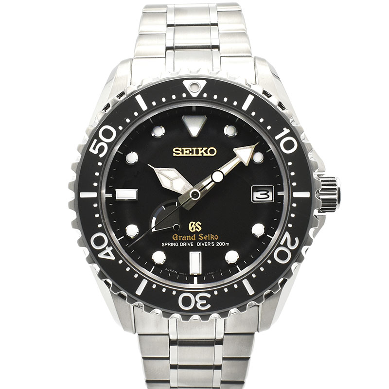 セイコー　SEIKO　グランドセイコー スプリングドライブ ダイバーズ　SBGA031　ブラック　44.2mm　マスターショップ限定　USED　中古
