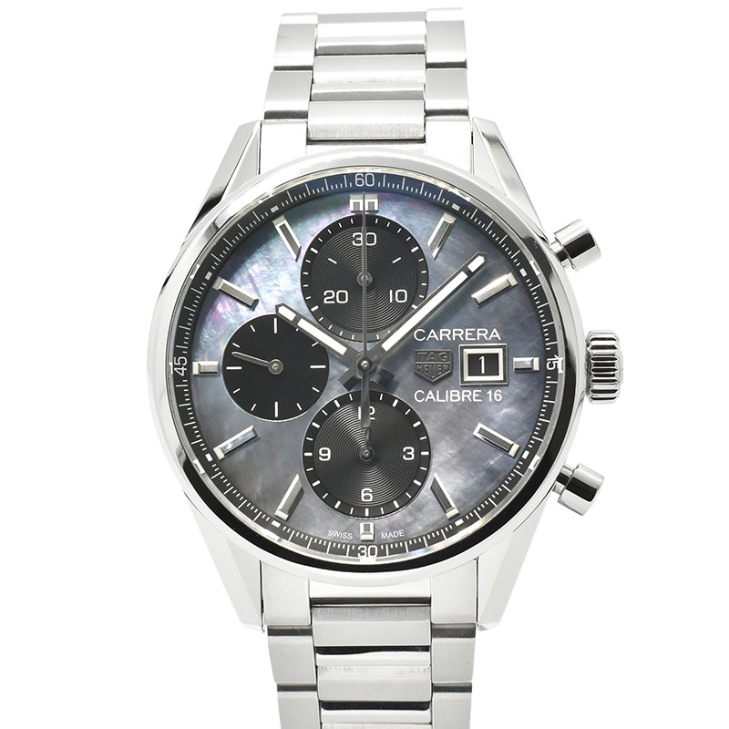 タグホイヤー　TAG HEUER　カレラ クロノグラフ キャリバー16　CBK2116.BA0715　41mm　ブラックシェル　日本500本限定　USED　中古