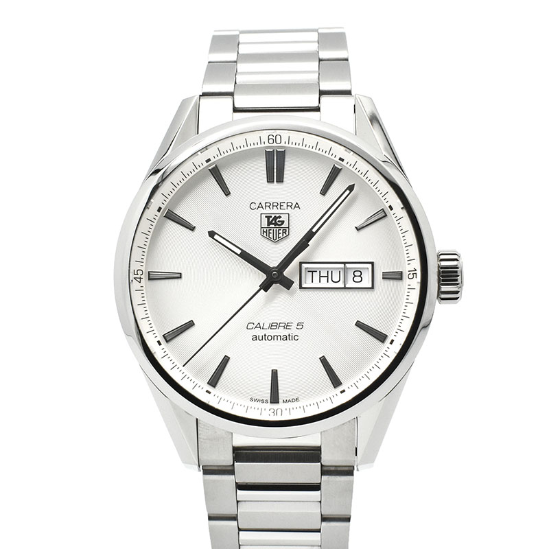 タグホイヤー　TAG HEUER　カレラ デイデイト キャリバー5　WAR201B.BA0723　41mm　SS　シルバー　USED　中古