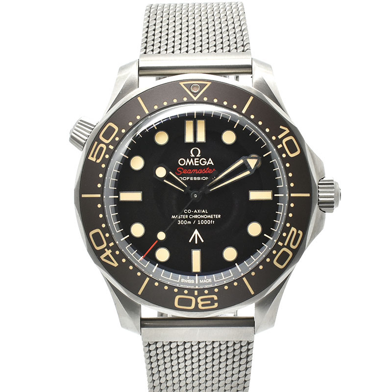 オメガ　OMEGA　シーマスター ダイバー 300m コーアクシャル マスタークロノメーター 007エディション　210.90.42.20.01.001　ブラウン　42mm　USED　中古
