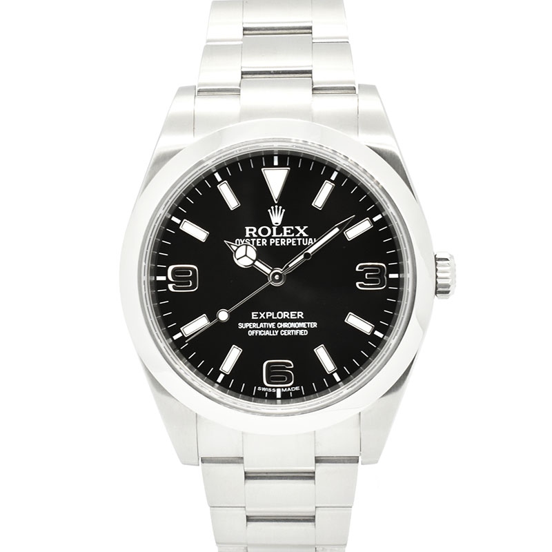 ロレックス　ROLEX　エクスプローラー1　Ref.214270　SS　39mm　ブラックアウト　ランダム番　USED　中古