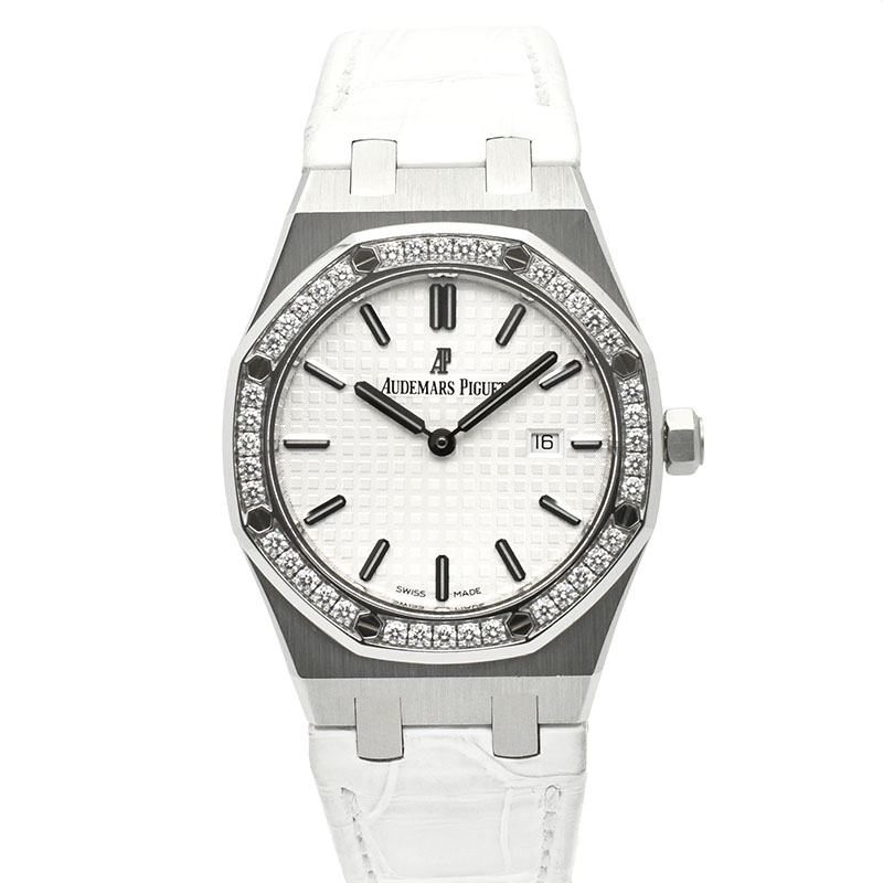 オーデマ・ピゲ　AUDEMARS PIGUET　ロイヤルオーク ベゼルダイヤ　67651ST.ZZ.D011CR.01　33mm　クォーツ　USED　中古