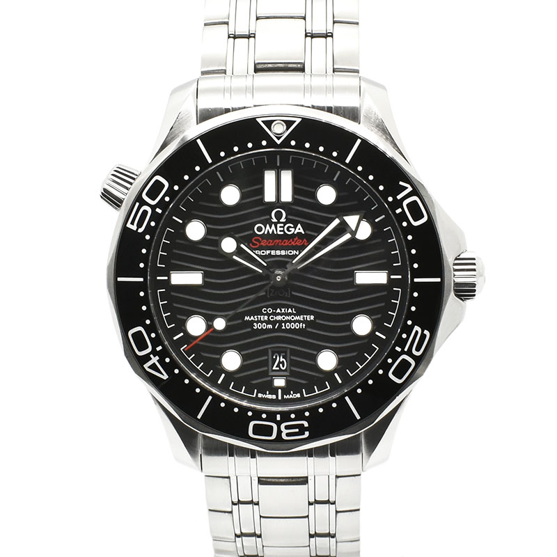 オメガ　OMEGA　シーマスター300 コーアクシャル マスタークロノメーター　210.30.42.20.01.001　ブラック　42mm　USED　中古