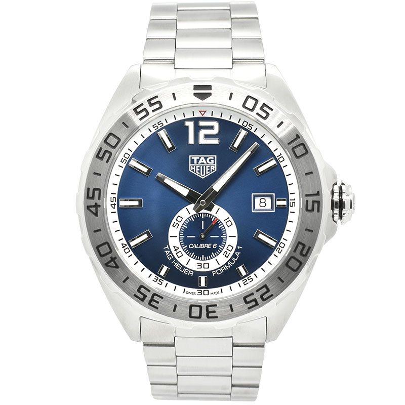 タグホイヤー　TAG HEUER　フォーミュラ1 キャリバー6　WAZ2014.BA0842　ブルー　43mm　USED　中古