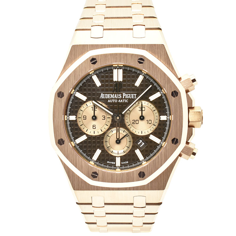 オーデマ・ピゲ　AUDEMARS PIGUET　ロイヤルオーク クロノグラフ　26331OR.OO.1220OR.02　18KPG　41mm　ブラウン　USED　中古