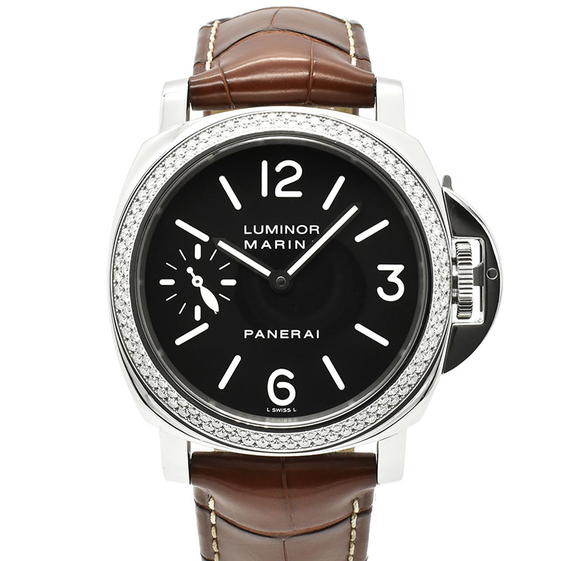 パネライ　PANERAI　ルミノールマリーナ ダイヤベゼル　PAM00031　44mm　世界40本限定　F番　手巻き　USED　中古