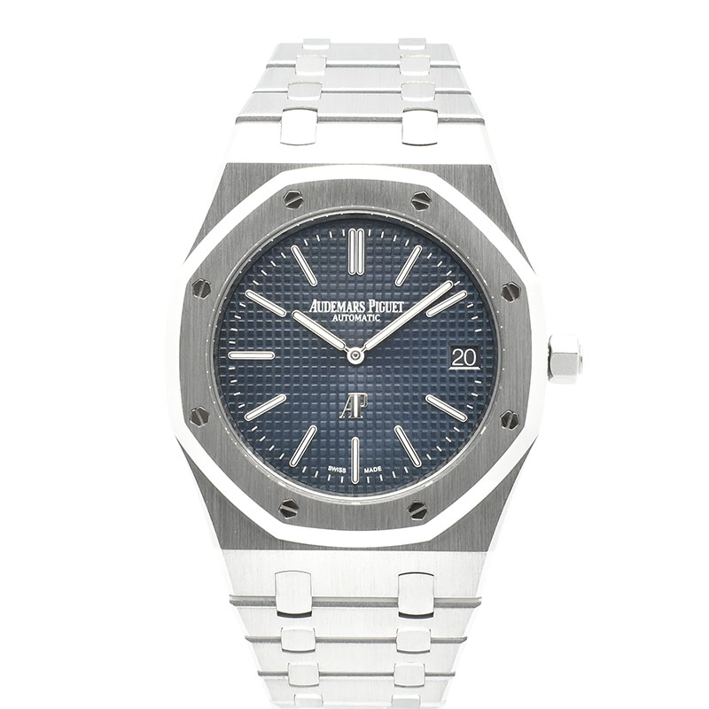 オーデマ・ピゲ　AUDEMARS PIGUET　ロイヤルオーク ジャンボ エクストラシン　15202ST.OO.1240ST.01.A　後期モデル　39mm　SS　ブルー　USED　中古