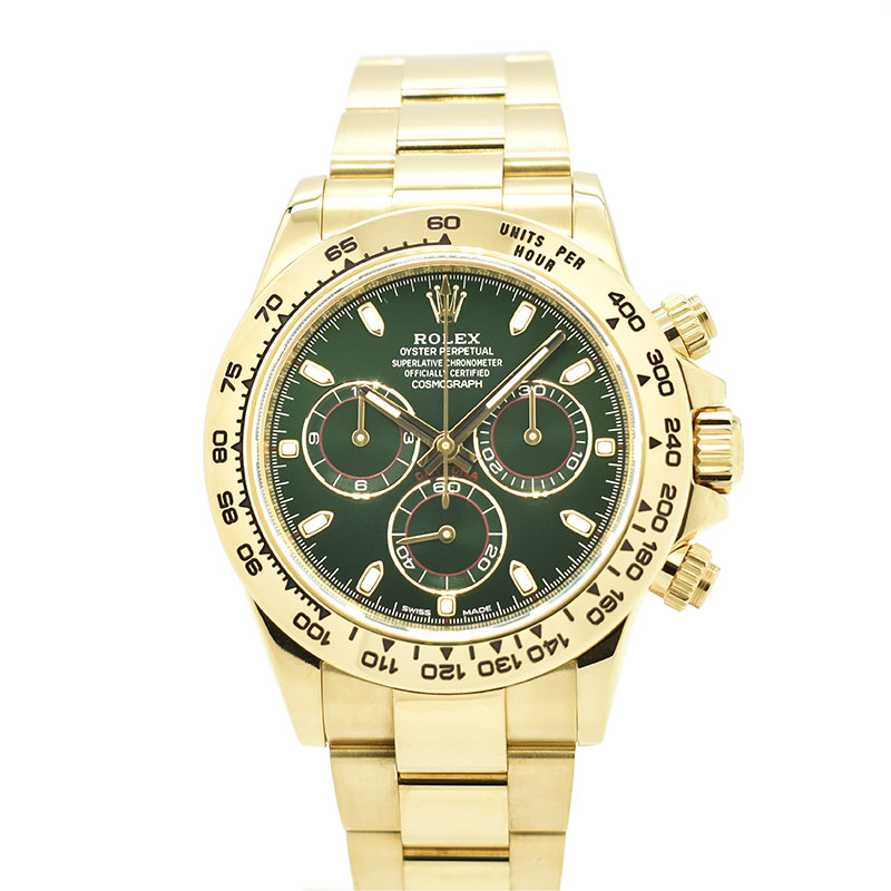ロレックス　ROLEX　コスモグラフ デイトナ　Ref.116508　グリーン　18KYG　40mm　USED　中古