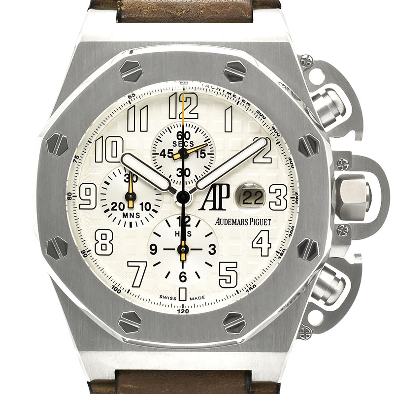 オーデマ・ピゲ　AUDEMARS PIGUET　ロイヤルオーク オフショア クロノグラフ　T3　25863TI.OO.A080CU.01　世界1000本限定　チタン　48mm　シルバー　USED　中古