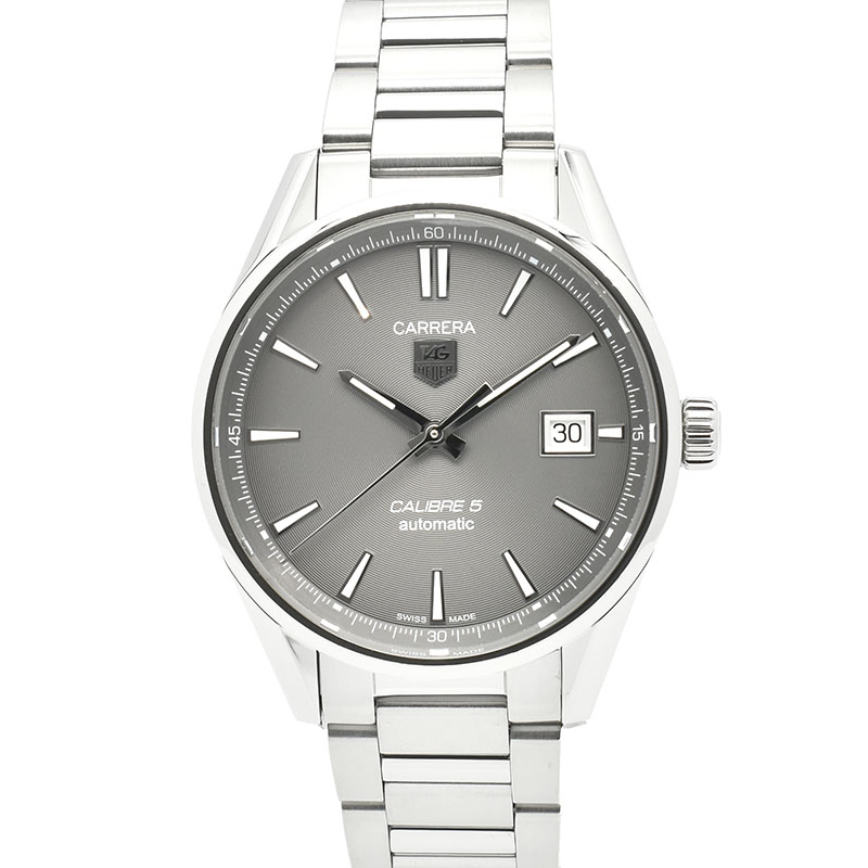 タグホイヤー　TAG HEUER　カレラ キャリバー5　WAR211C.BA0782　SS　グレー　39mm　USED　中古