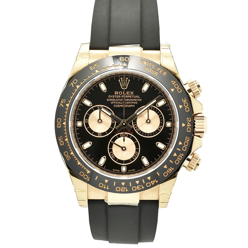 ロレックス　ROLEX　デイトナ　Ref.116515LN　18KERG　ブラック/ピンク　オイスターフレックス　未使用品