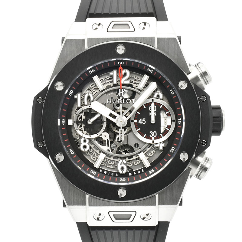 ウブロ　HUBLOT　ビッグバン ウニコ チタニウム セラミック　411.NM.1170.RX　45mm　USED　中古