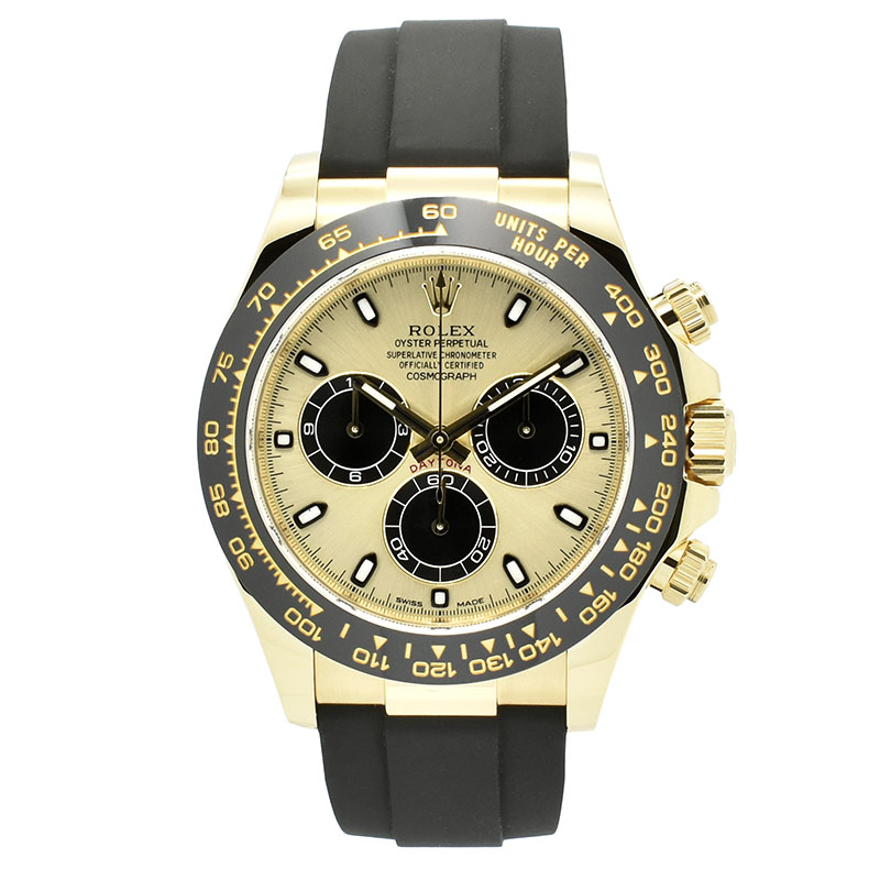 ロレックス　ROLEX　デイトナ　116518LN　シャンパン/ブラック　オイスターフレックス　18KYG　USED　中古