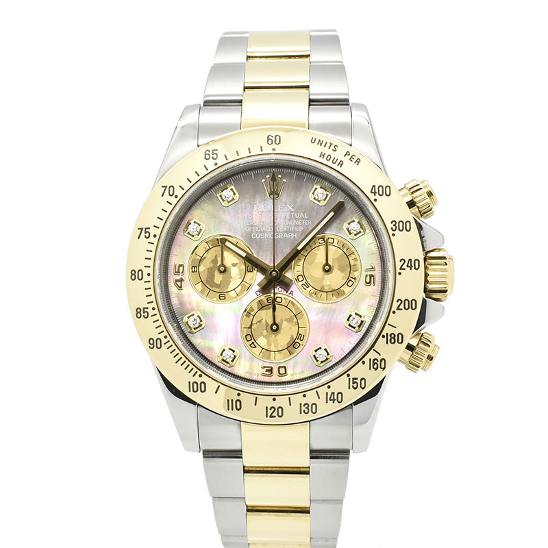 ロレックス　ROLEX　デイトナ　Ref.116523NG　ブラックシェル　8Pダイヤ　40mm　ランダム番　USED　中古
