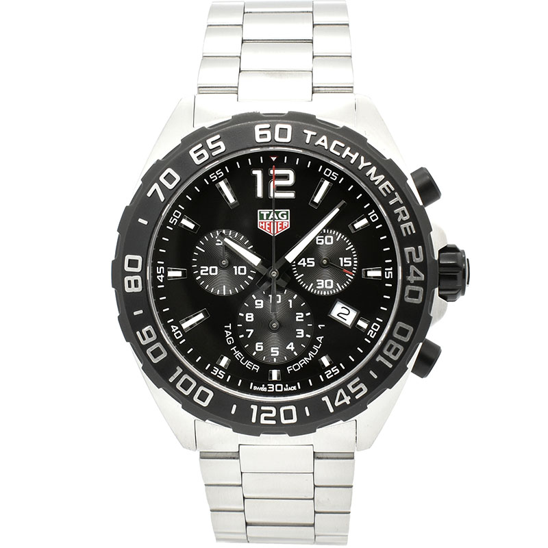 タグホイヤー　TAG HEUER　フォーミュラ1 クロノグラフ　CAZ1010.BA0842　クォーツ　ブラック　43mm　USED　中古