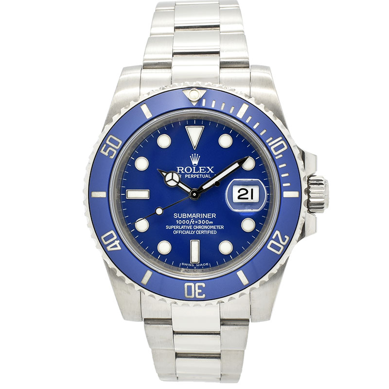 ロレックス　ROLEX　サブマリーナデイト　116619LB　18KWG　ブルー　40mm　V番　USED　中古