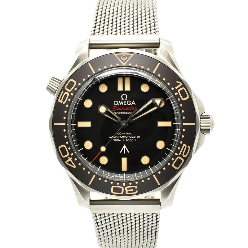 オメガ　OMEGA　シーマスター ダイバー 300m コーアクシャル マスタークロノメーター 007エディション　210.90.42.20.01.001　ブラウン　42mm　USED　中古