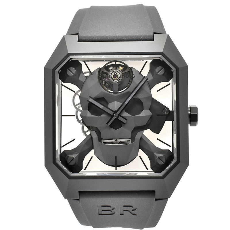 ベル＆ロス　BELL＆ROSS　BR01 サイバースカル　BR01-CSK-CE/SRB　世界500本限定　45×46.5mm　USED　中古