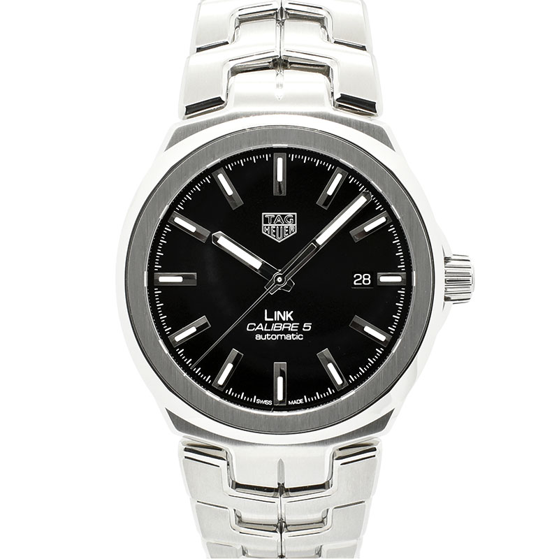 タグホイヤー　TAG HEUER　リンク キャリバー5　WBC2110.BA0603　41mm　ブラック　USED　中古