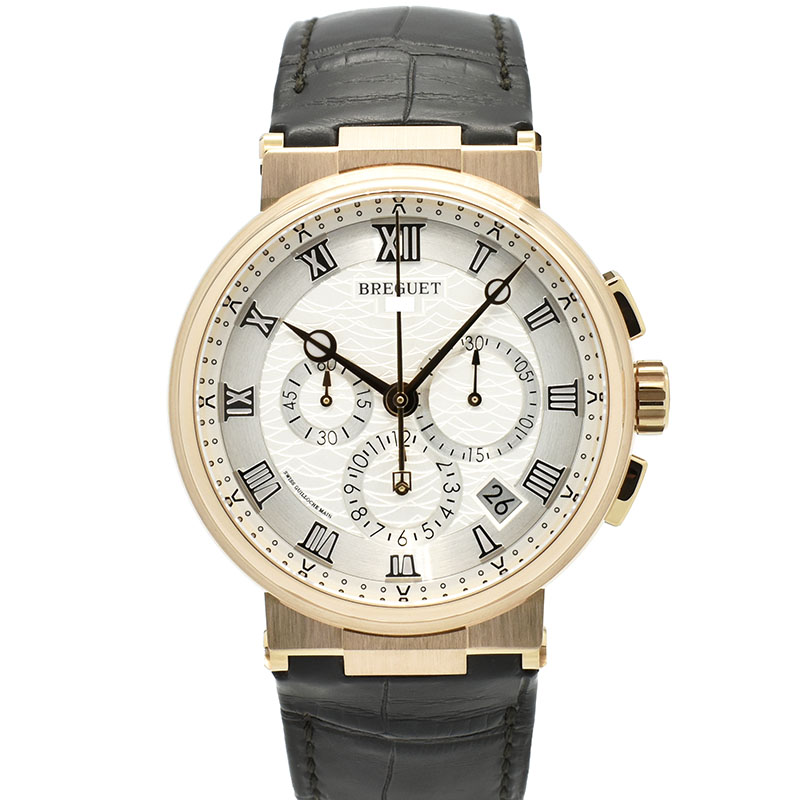 ブレゲ　BREGUET　マリーン クロノグラフ 5527　5527BR/12/9WV　42mm　18KRG　USED　中古