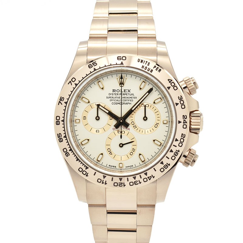 ロレックス　ROLEX　デイトナ　Ref.116505　エバーローズゴールド　アイボリー　ランダム番　40mm　USED　中古