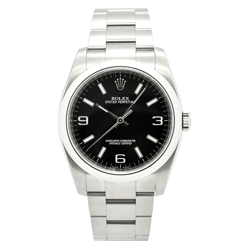 ロレックス　ROLEX　オイスターパーペチュアル　116000　ブラック369　36mm　SS　日本限定　M番　USED　中古