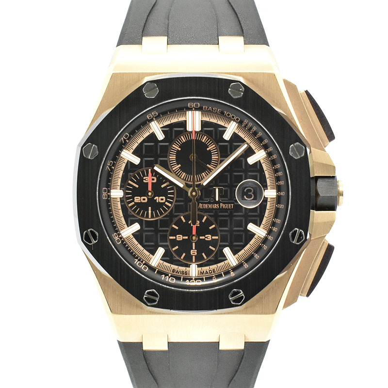 オーデマ・ピゲ　AUDEMARS PIGUET　ロイヤルオーク オフショア クロノグラフ　26401RO.OO.A002CA.02　18KPG　44mm　ブラック　USED　中古