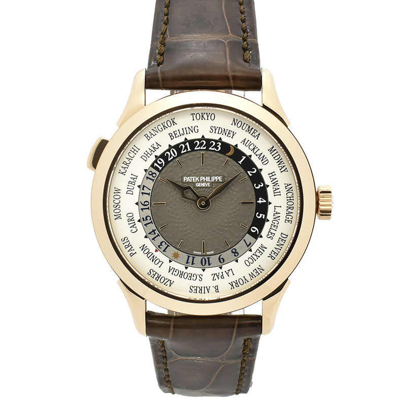パテックフィリップ　PATEK PHILIPPE　コンプリケーション ワールドタイム　5230R-012　38.5mm　18KRG　革ベルト　USED　中古