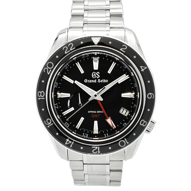 グランドセイコー　GRAND SEIKO　スポーツコレクション スプリングドライブ GMT　SBGE201　ブラック　44mm　マスターショップ限定　USED　中古