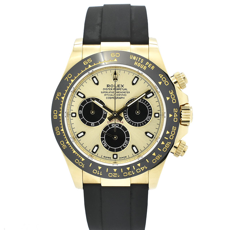 ロレックス　ROLEX　デイトナ　116518LN　シャンパン/ブラック　オイスターフレックス　18KYG　USED　中古