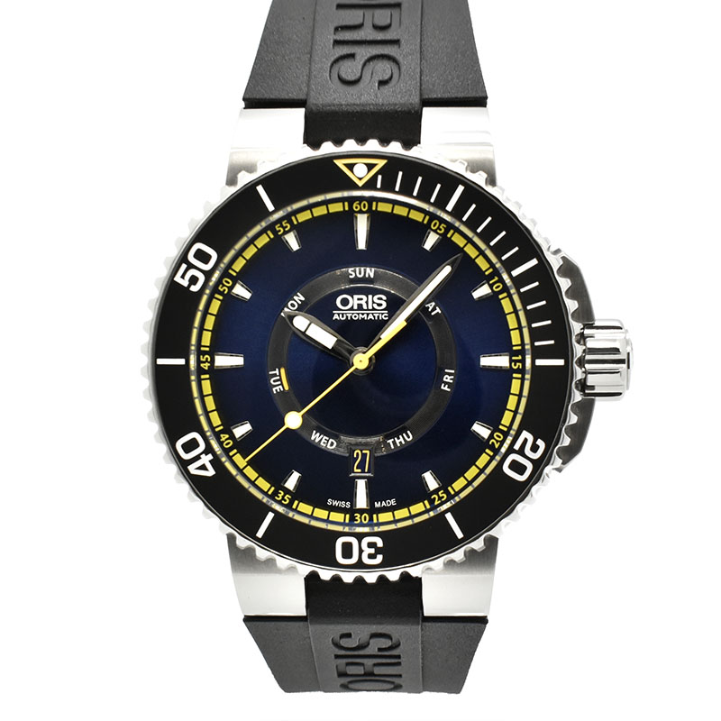 オリス　ORIS　アクイス グレートバリアリーフ リミテッドエディションII　735 7673 4185　46mm　世界2000本限定　USED　中古