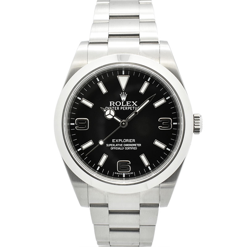 ロレックス　ROLEX　エクスプローラー1　Ref.214270　SS　39mm　ブラックアウト　ランダム番　USED　中古