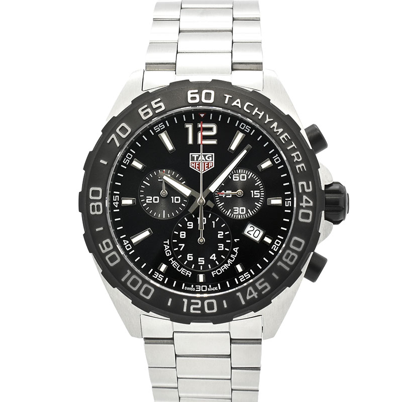 タグホイヤー　TAG HEUER　フォーミュラ1 クロノグラフ　CAZ1010.BA0842　クォーツ　ブラック　43mm　USED　中古