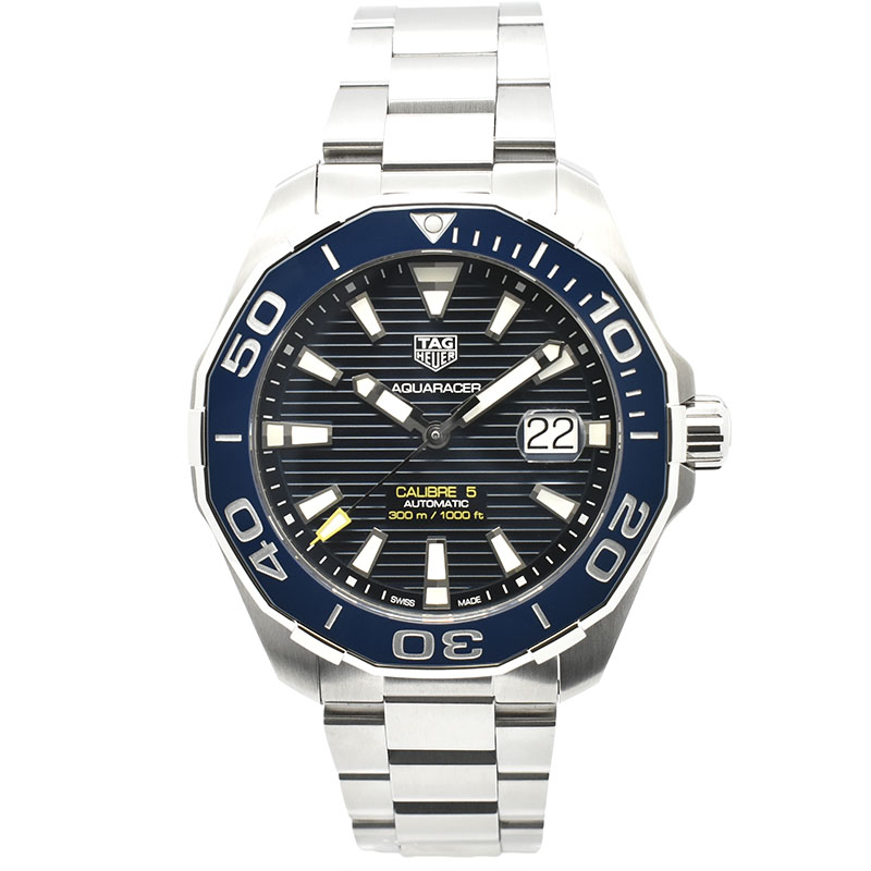 タグホイヤー　TAG HEUER　アクアレーサー キャリバー5　WAY201B.BA0927　43mm　ブルー　未使用品