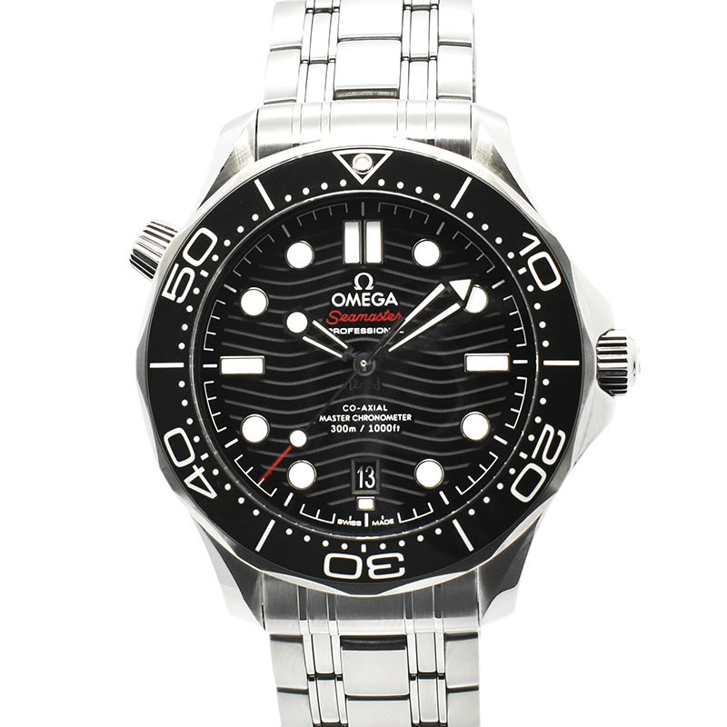 オメガ　OMEGA　シーマスター300 コーアクシャル マスタークロノメーター　210.30.42.20.01.001　ブラック　42mm　USED　中古