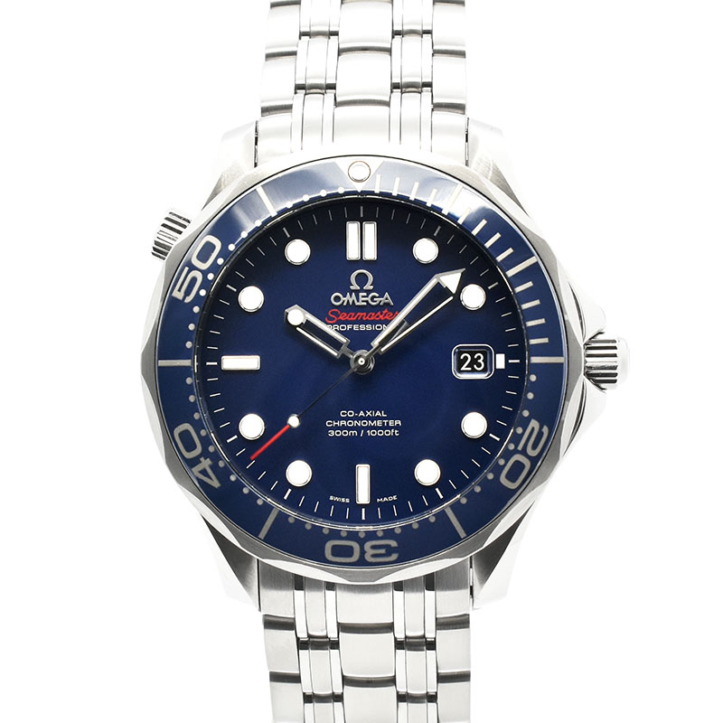 オメガ　OMEGA　シーマスター300 コーアクシャル　212.30.41.20.03.001　ブルー　41mm　USED　中古