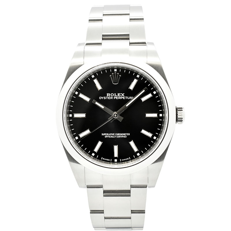 ロレックス　ROLEX　オイスターパーペチュアル 39　Ref.114300　ブラック　39mm　USED　中古
