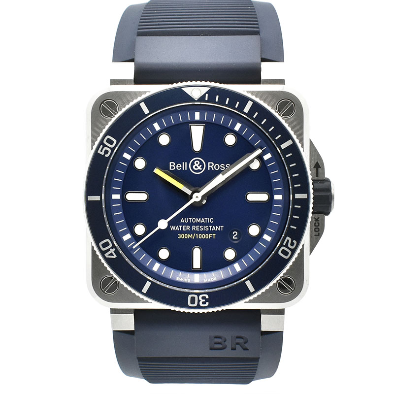 ベル＆ロス　BELL＆ROSS　BR0392-D-BU-ST/SRB　BR03-92　ダイバーブルー　42mm　新品アウトレット