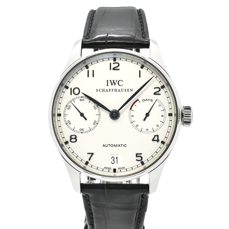IWC　ポルトギーゼ オートマティック 7デイズ　IW500107　42.3mm　青針　USED　中古