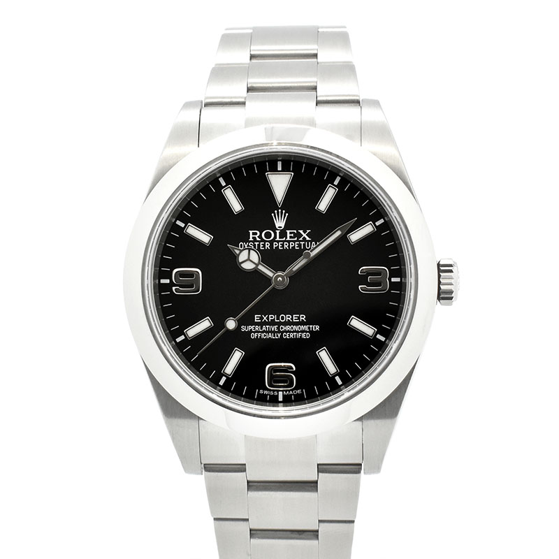 ロレックス　ROLEX　エクスプローラー1　Ref.214270　SS　39mm　ブラックアウト　ランダム番　USED　中古