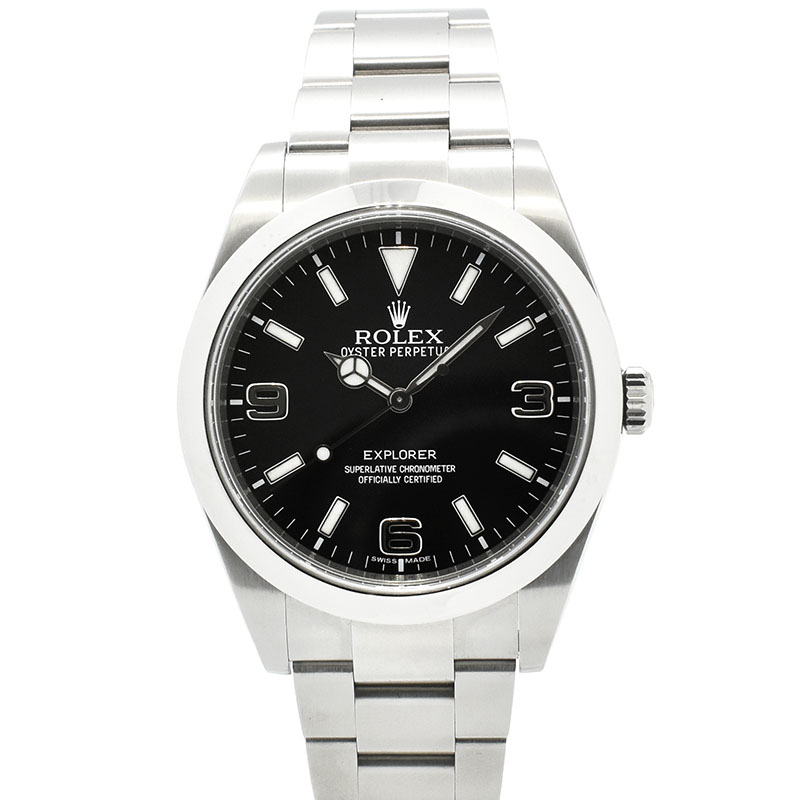 ロレックス　ROLEX　エクスプローラー1　Ref.214270　SS　39mm　ブラックアウト　ランダム番　USED　中古