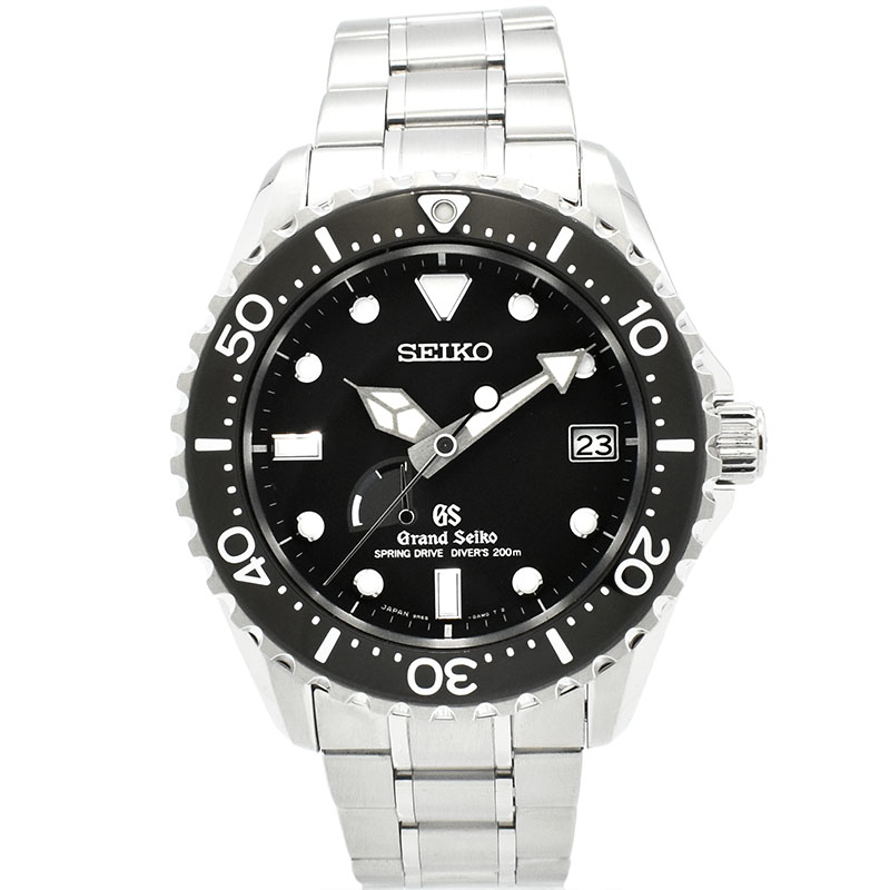 セイコー　SEIKO　グランドセイコー スプリングドライブ ダイバーズ　SBGA029　ブラック　44.2mm　マスターショップ限定　USED　中古