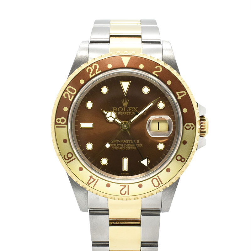 ロレックス　ROLEX　GMTマスター2　Ref.16713　ブラウン　A番　40mm　USED　中古