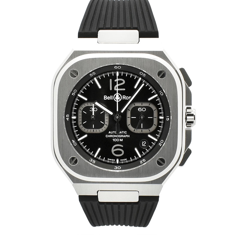 ベル＆ロス　BELL＆ROSS　インストゥルメントゥ BR 05 クロノ ブラック スティール　BR05C-BL-ST/SRB　SS　42mm　USED　中古