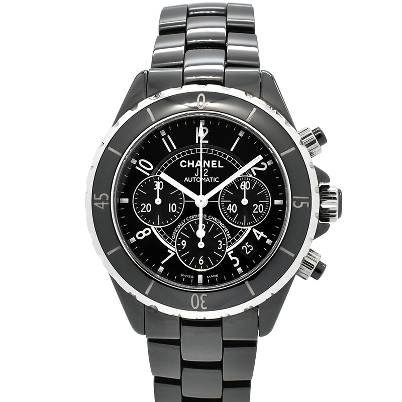シャネル　CHANEL　J12 クロノグラフ　H0940　41mm　ブラックセラミック　USED　中古