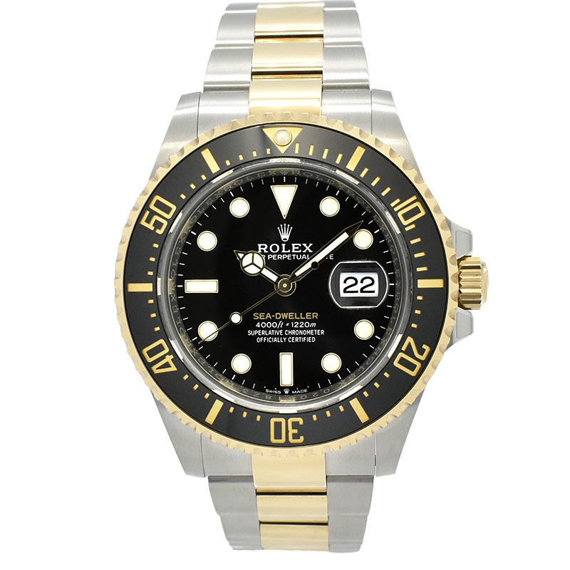 ロレックス　ROLEX　シードゥエラー　126603　43mm　ブラック　18KYG×SS　USED　中古