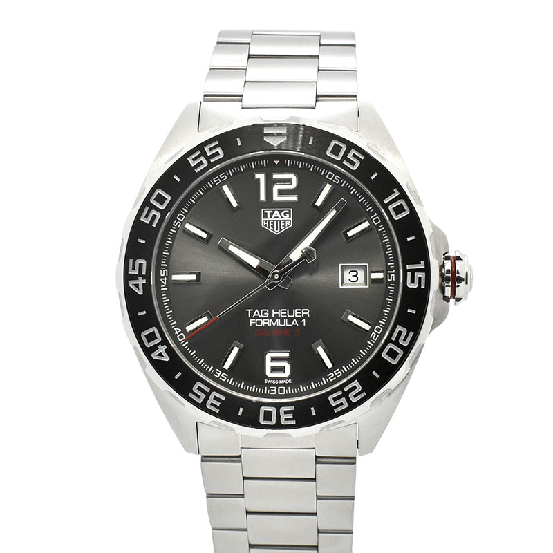 タグホイヤー　TAG HEUER　フォーミュラ1 キャリバー5　WAZ2011.BA0842　グレー　43mm　USED　中古