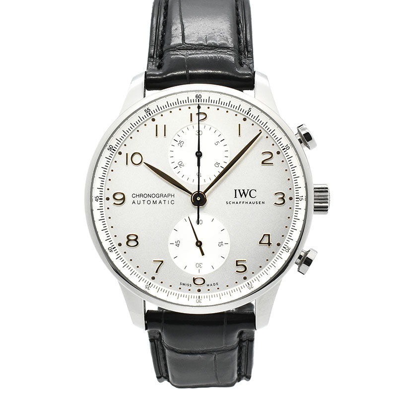 IWC　ポルトギーゼ　クロノグラフ　IW371604　シルバー　41mm　USED　中古