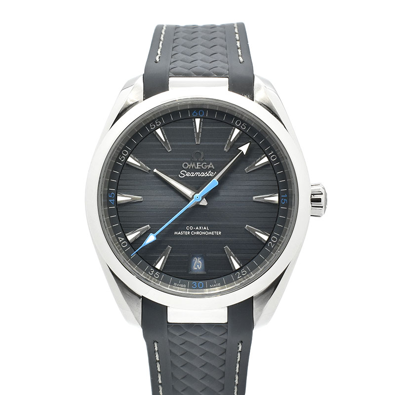 オメガ　OMEGA　シーマスター　アクアテラ　マスタークロノメーター　220.12.41.21.03.002　ブルー　41mm　USED　中古